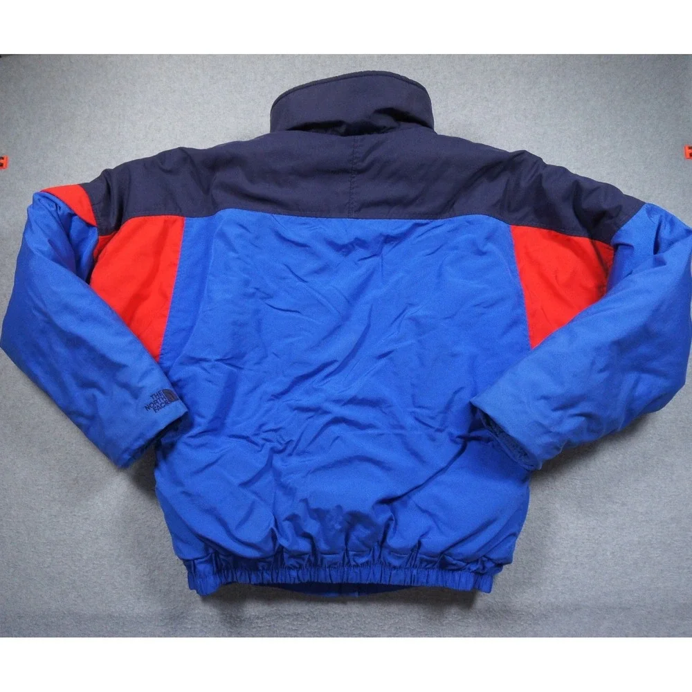 Vintage The North Face Jacket Mens Large Blue Colorblock 90s Ski Outdoors USA